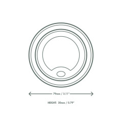 Coperchi in polpa di cellulosa per bicchieri ø 7,9