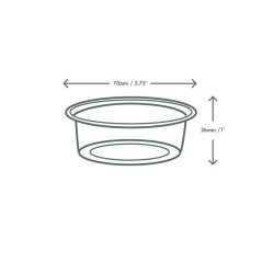 Bicchierini assaggi / snack / salsine 60 ml in PLA