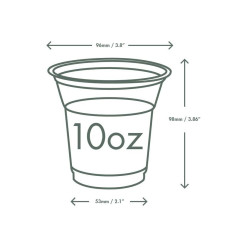 Bicchieri ø 9,6 ml 320 in PLA