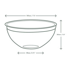 Ciotola ø 18,5 cm 950 ml in PLA