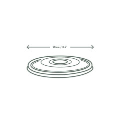 Coperchio in PLA per ciotole ø 9