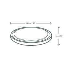 Coperchi per contenitori tondi 235-345-450-680-950 ml in PLA