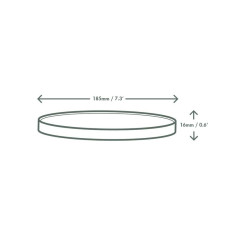 Coperchi in cartoncino avana per insalatiere RSC-26K/3K2/48K