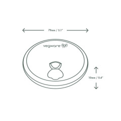 Coperchi per bicchieri ø 7,9 in cartoncino e PLA