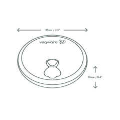 Coperchi per bicchieri ø 8,9 in cartoncino e PLA