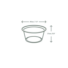 Bicchierino assaggi / snack / salsine in PLA 15ml