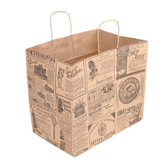 Sacchetti/Shoppers 32+21x28,5 cm Stampa Newspaper