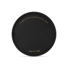 Coperchi in cartoncino nero water based da 15cm