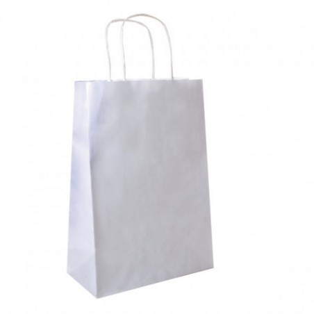 Sacchetti/Shoppers 20+10x29 cm BIANCO