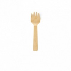 Forchettine spork in legno 10,5 cm