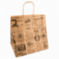 Sacchetti/Shoppers 26+20x27 cm Stampa Newspaper