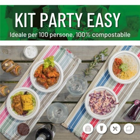 Kit Party Easy Ecosostenibile 100 persone Offerta Speciale