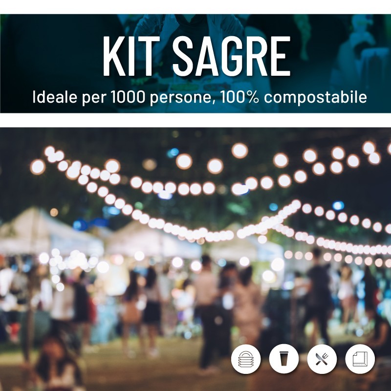 Kit Sagre e Grandi Eventi Ecosostenibili 1000 persone super promo!