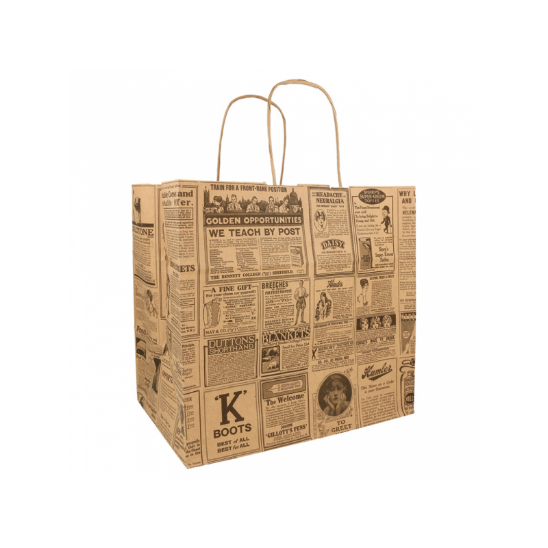 Sacchetti/Shoppers 26+17x24 cm Stampa Newspaper