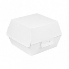 Scatole porta hamburger cm 14,4x13,6xh9 in cartone bianco