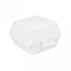 Scatole porta hamburger cm 13x12,5 h9 in cartone bianco