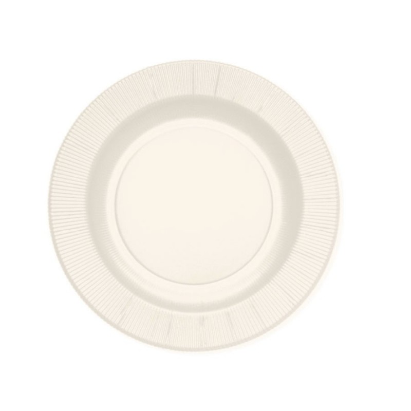 Sottopiatti Stampo righe in cartoncino bianco ø 32,4 cm