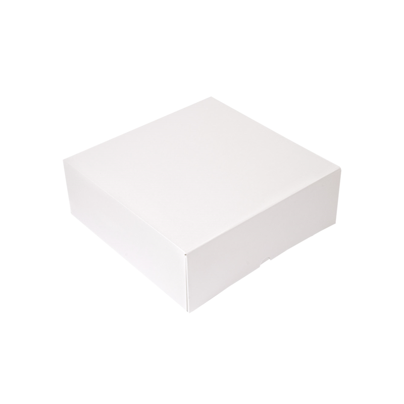 Scatole alimenti cartone bianco nano-micro 32x32x10 cm