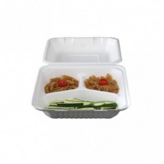 Contenitori per alimenti take away triscomparto prezzo cad.